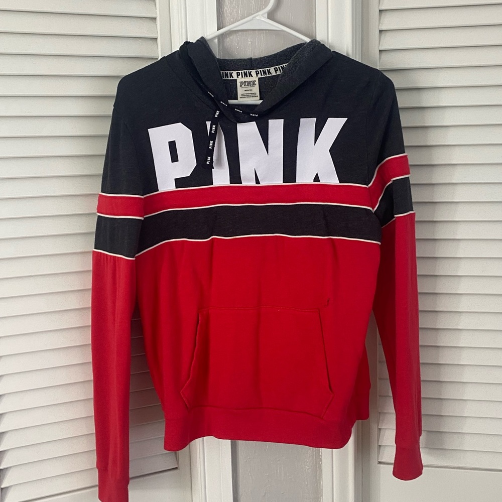 pink hoodie